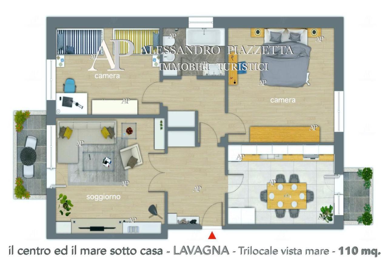 Апартаменти Il Centro Ed Il Mare Sotto Casa Лаванья Екстер'єр фото